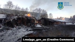 Наслідки російської ракетної атаки, фото ілюстративне
