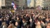 Протестувальники у Белграді, 30 грудня 2023 року