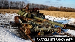 Знищений російський танк у Харківській області, фото ілюстративне