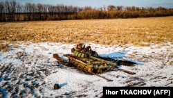 Знищений російський танк, Харківщина, 22 лютого 2023 року