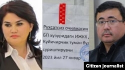 Журналисты Хуршид Далиев и Мавжуда Мирзаева были арестованы в начале этого года в рамках расследования СГБ.