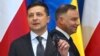 Володимир Зеленський і Анджей Дуда під час зустрічі у місті Освенцим (Польща) в січні цього року
