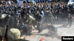 Біля Верховної Ради України в Києві, 31 серпня 2015 року