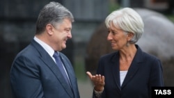 Петро Порошенко подякував Крістін Лаґард за «особистий внесок» у рішення про 1 мільярд доларів для України