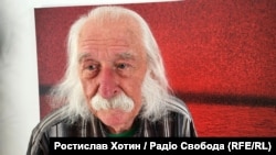 Український художник Іван Марчук під час інтерв’ю Радіо Свобода у Відні, де відкрили виставку його творів, на якій представлено 400 його картин, травень 2025 року