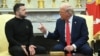 Wolodymyr Zelenskiý we Donald Tramp 2025-nji ýylyň 28-nji fewralynda Ak tamda duşuşýarlar.