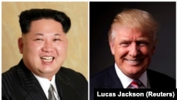 Кім Чен Ин та Дональд Трамп 