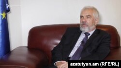 Armenia - Piotr Switalski, the head of the EU Delegation in Armenia, is interviewed by RFE/RL, 16Sept2016