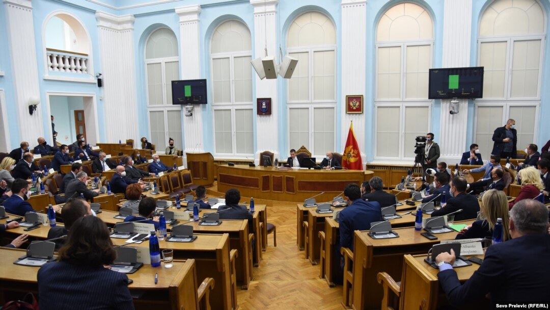 Sjednica crnogorskog parlamenta iz novembra 2020.godine