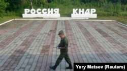 Ділянка кордону Росії і КНДР в селищі Туманган