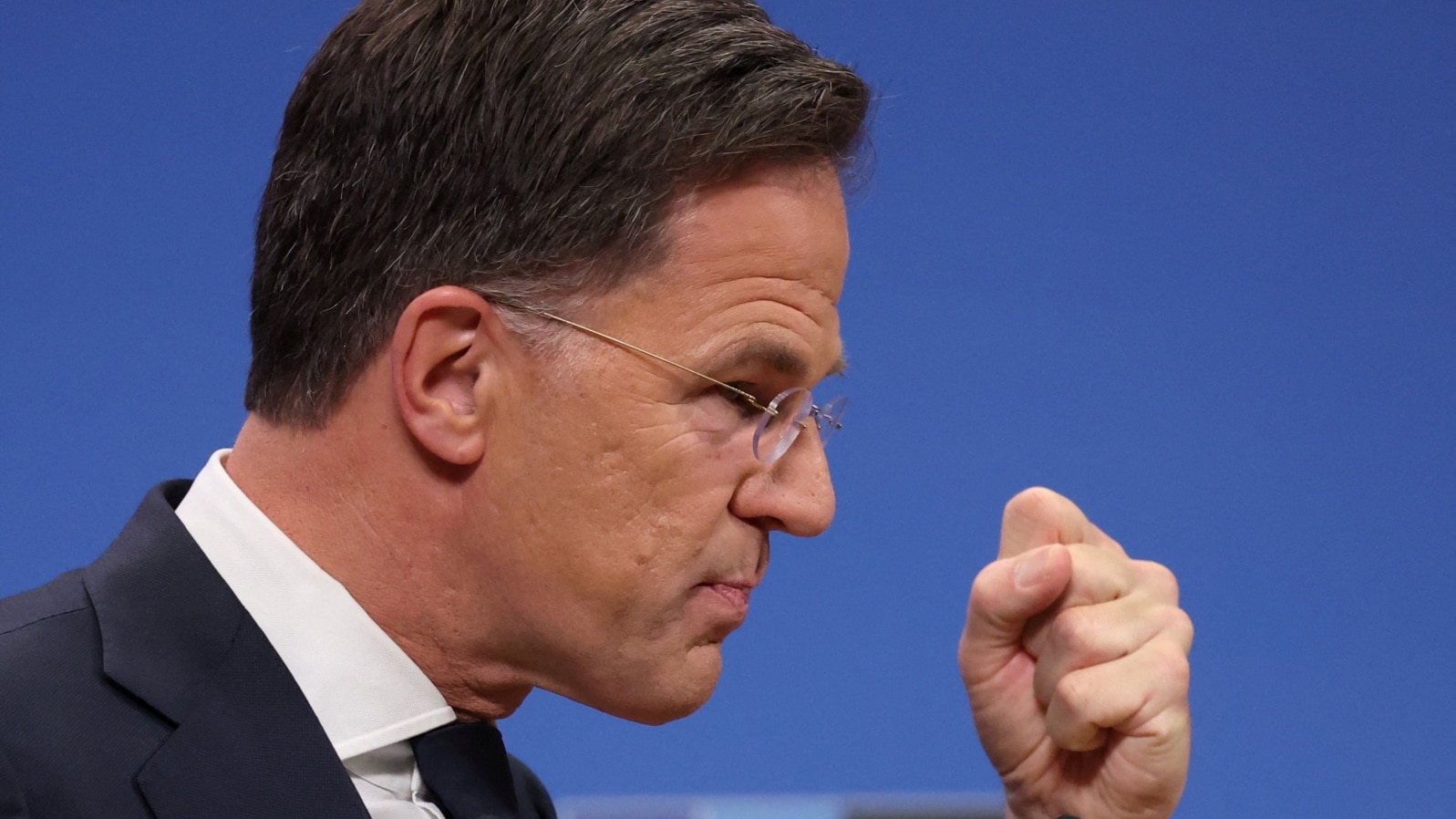 Generalni sekretar NATO-a Mark Rutte u sjedištu saveza u Briselu, april 2025.