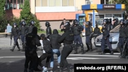 Ілюстрацыйнае фота. Затрыманьні падчас акцыі ў Горадні 6 верасьня 2020 году