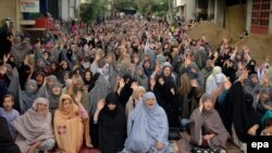 FILE: A protest against the persecution of Hazara minority in Quetta the capital of Pakistan's southwestern province of Balochistan.