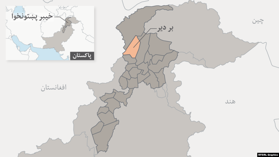 د بر دیر نقشه.
