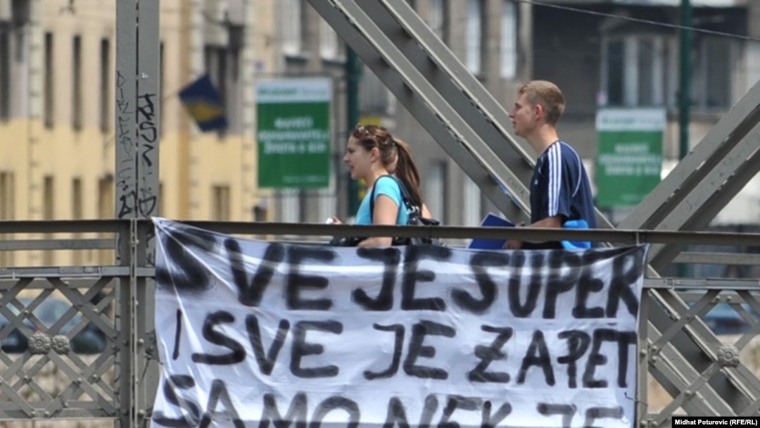 Transparent podrške ideji ministra nauke i obrazovanja Kantona Sarajevo Emira Suljagića, Sarajevo 23.05.2011.