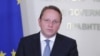 Armenia - EU Commissioner for Neighborhood and Enlargement Oliver Varhelyi at a news conference in Yerevan, July 9, 2021.