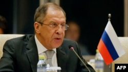 Orsýetiň daşary işler ministri Sergeý Lawrow, Pekin, 2-nji fewral, 2015.