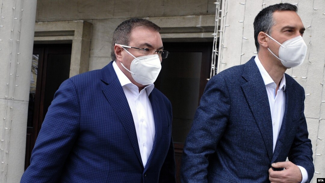 Здравният министър Костадин Ангелов и кметът на Бургас Димитър Николов.