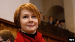 Олена Зеркаль піл час слухання в Міжнародному суді