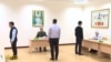 Harby gulluga çagyrylanlar. "Altyn Asyr" döwlet telekanalynyň  "Watan" programmasyndan alnan surat. 2020-nji ýylyň 30-njy noýabry