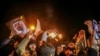 Protesters gather outside the Saudi Embassy in Tehran after the execution of a Shi'ite cleric by Riyadh.