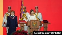 Президентка Молдови Мая Санду під час інавгурації, Кишинів, 24 грудня 2024 року 