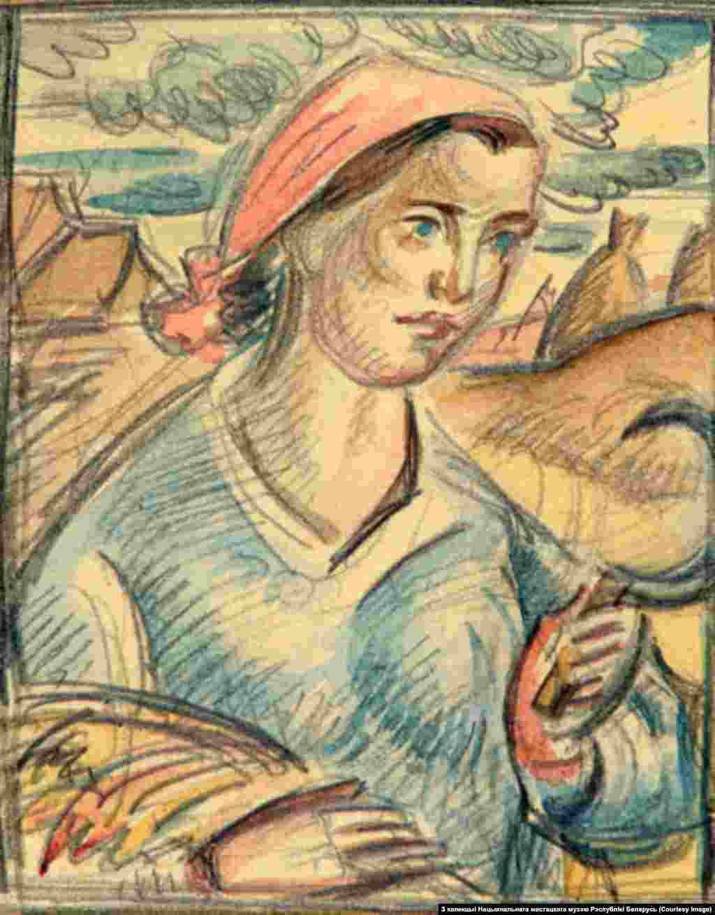 Міхась Сеўрук. Жаночы партрэт. 1930-я