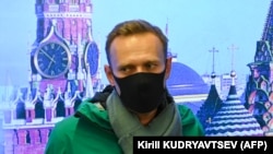 Олексій Навальний дає інтерв'ю незадовго перед затриманням у Москві, 17 січня 2021 року