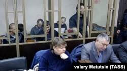 Фігуранти «ялтинської справи Хізб ут-Тахрір» у Північнокавказькому окружному військовому суді. Росія, Ростов-на-Дону, 31 січня 2018 року